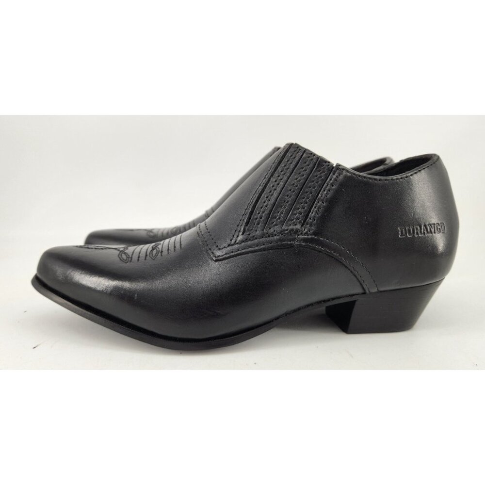 Durango Women's 7M Black Leather Low Western Slip On Cowboy Boot RD3520 - Picture 7 of 14